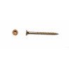 Vis "agglo" Tête Fraisée 3.5x45/30 Filetage Partiel - Torx 10 - Zingué Jaune - 1000pcs
